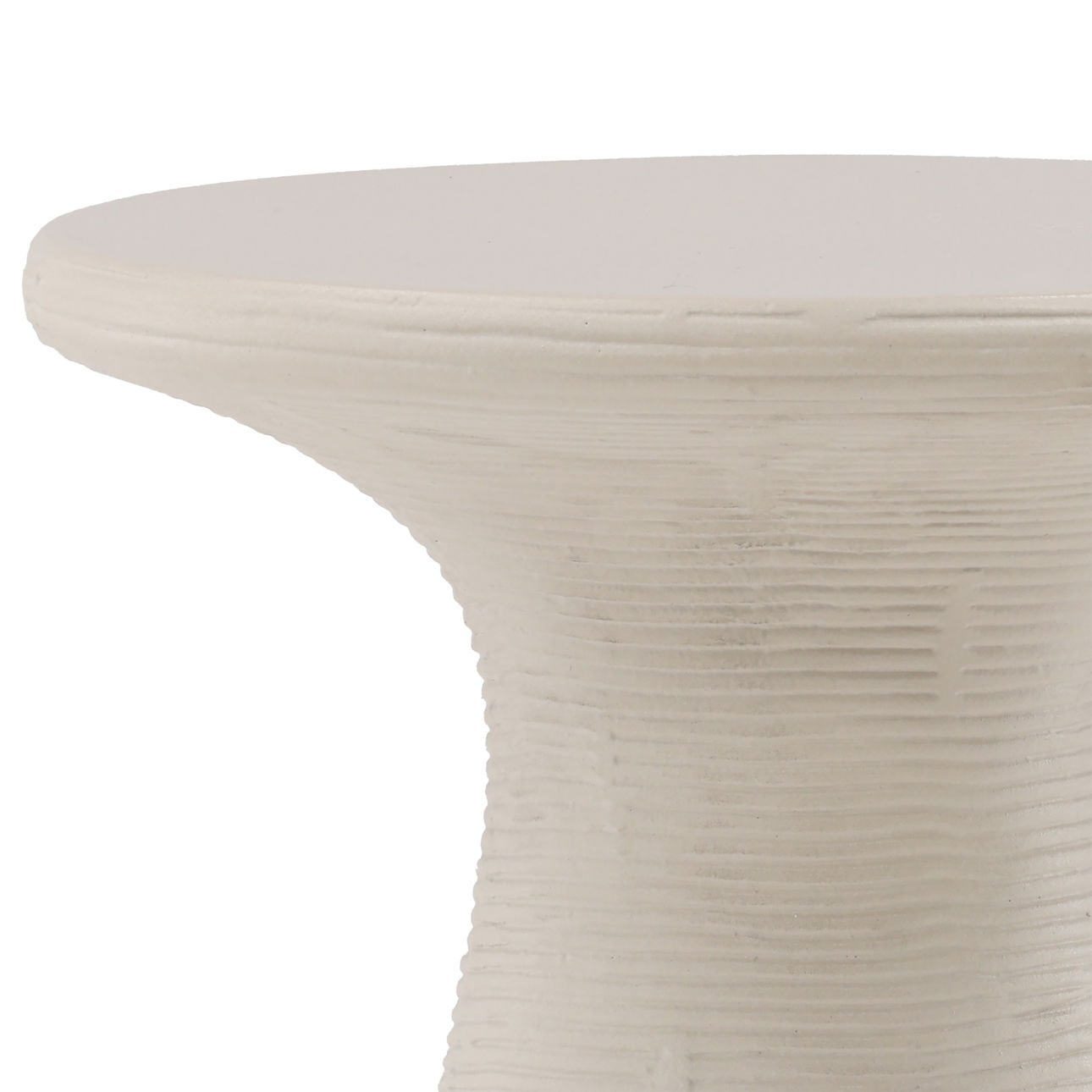 Fania White Outdoor Side Table