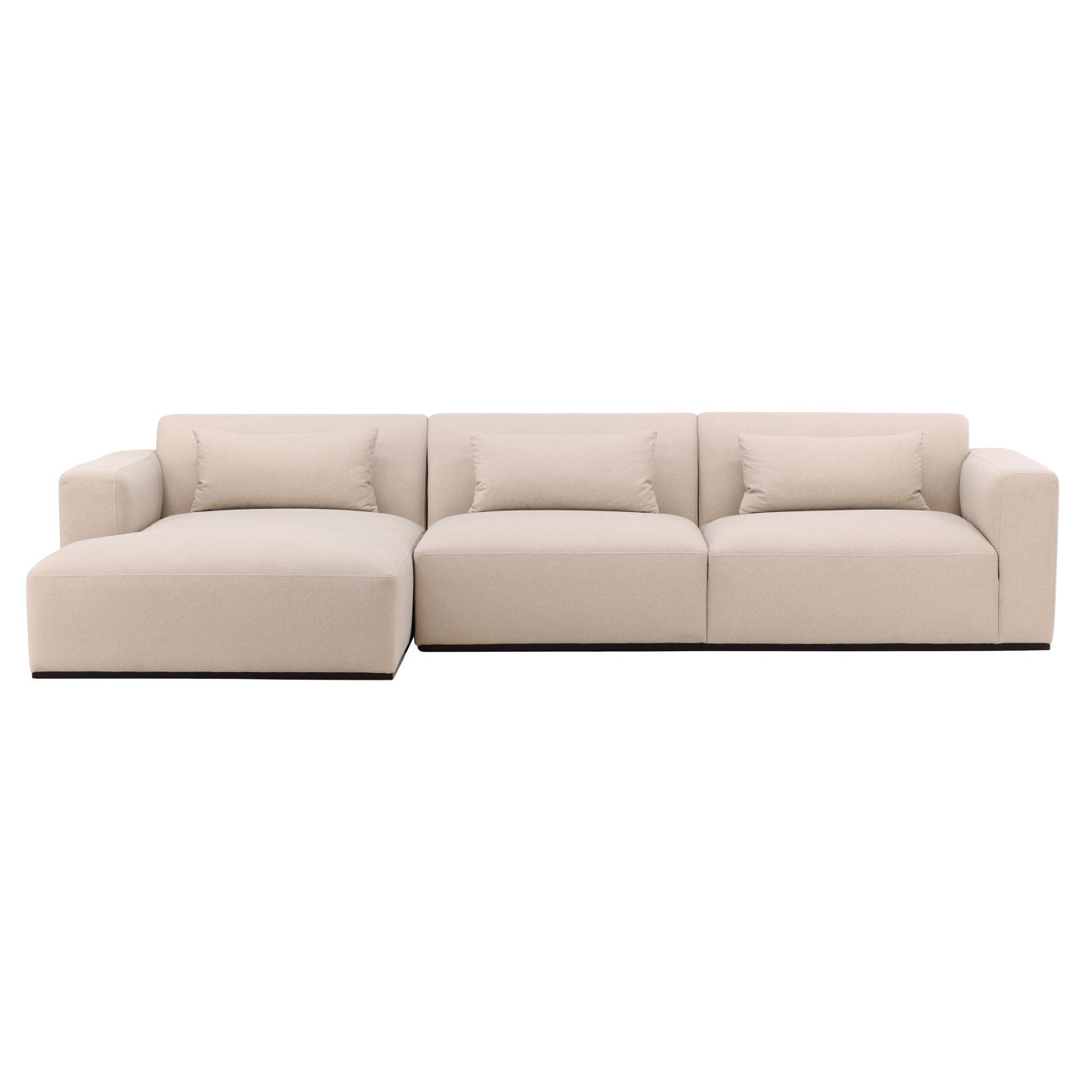 Brooklyn Cream Chaise Sectional Sofa