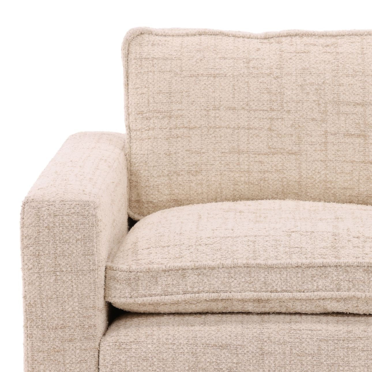 Jax Cream Occasional Chair shown to scale