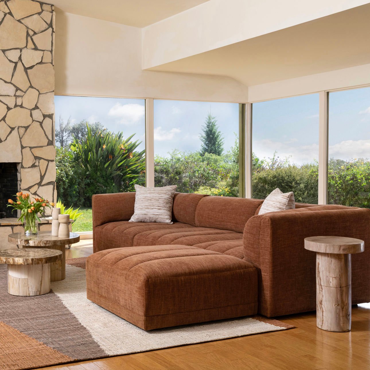 Magda Terracotta Sofa