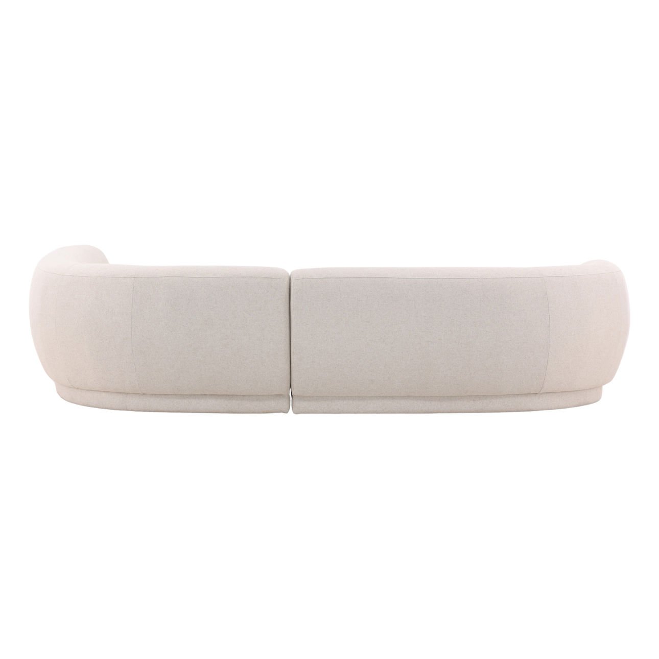 Lake Frio Cream Chaise Sectional Sofa
