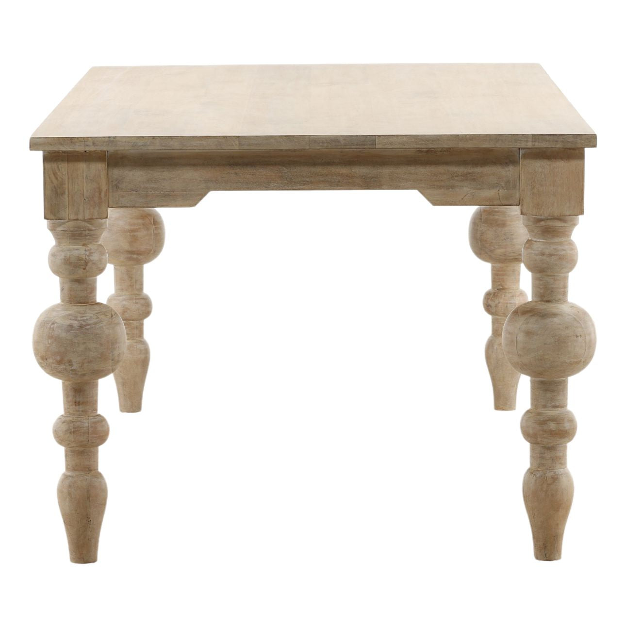 Annette Whitewash Dining Table