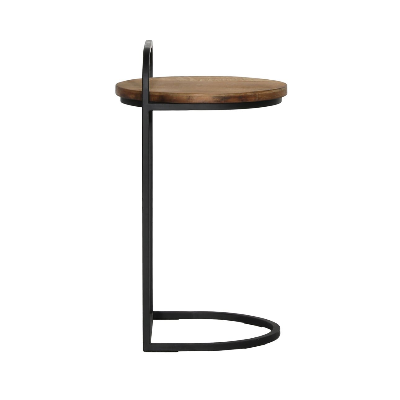 Leigh laptop table slid over a sofa arm to scale