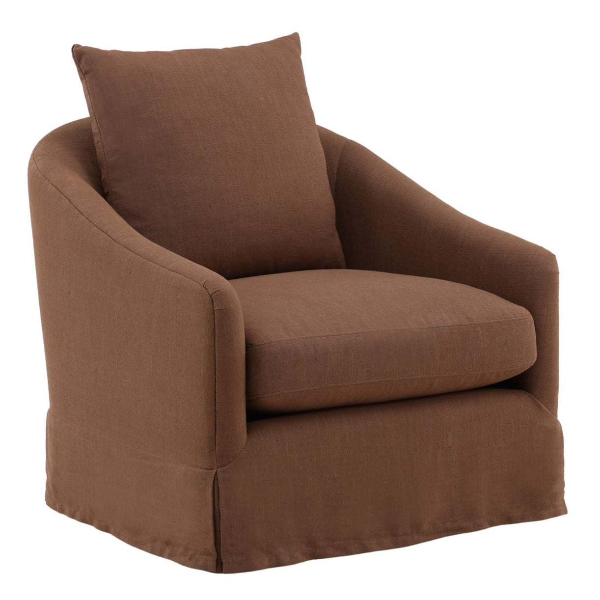 Laura Coffee Swivel Chair