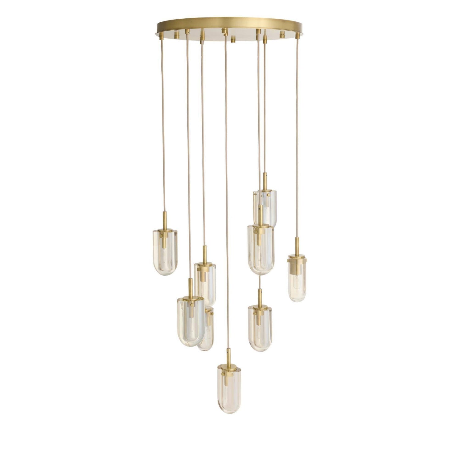 Arteriors Javier 9 Light Brass Multi-Port Chandelier