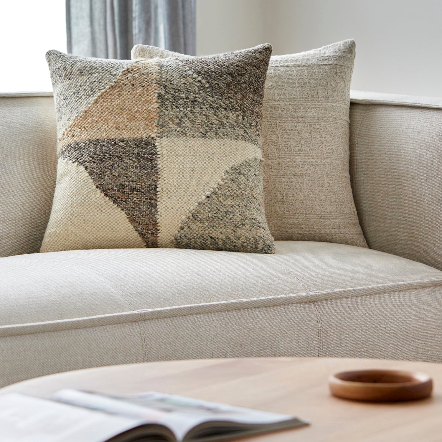 Deccan Traps Dia Throw Pillow