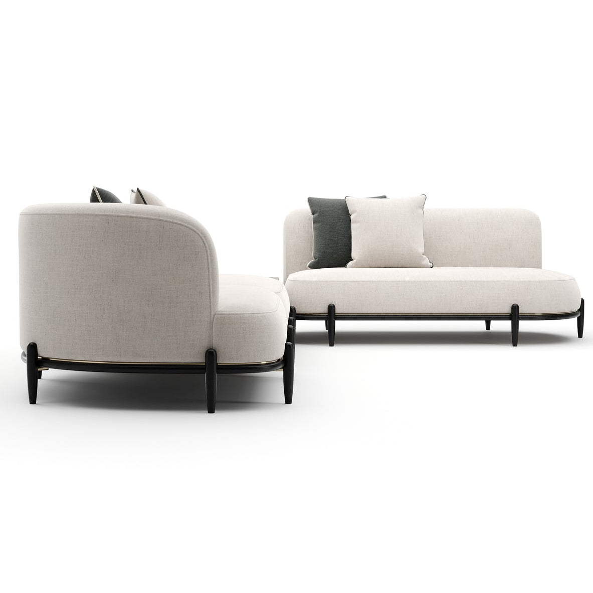 Caracole Madera Corner RAF L Sectional Sofa