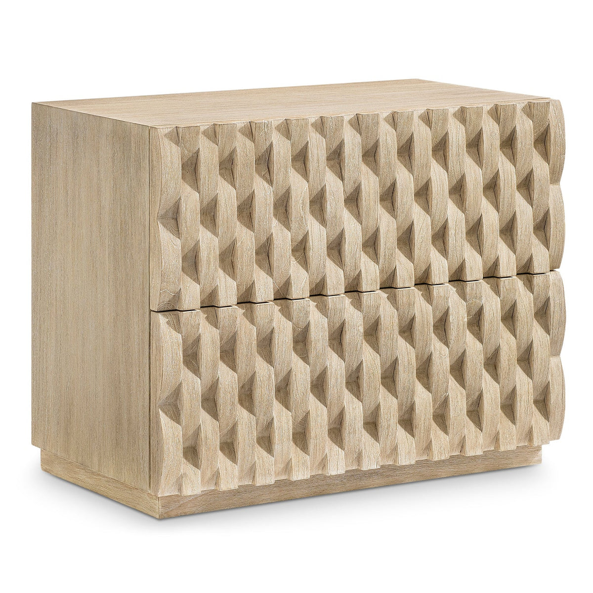 Bernhardt Interiors Candra Nightstand in Beige/Tan, front view