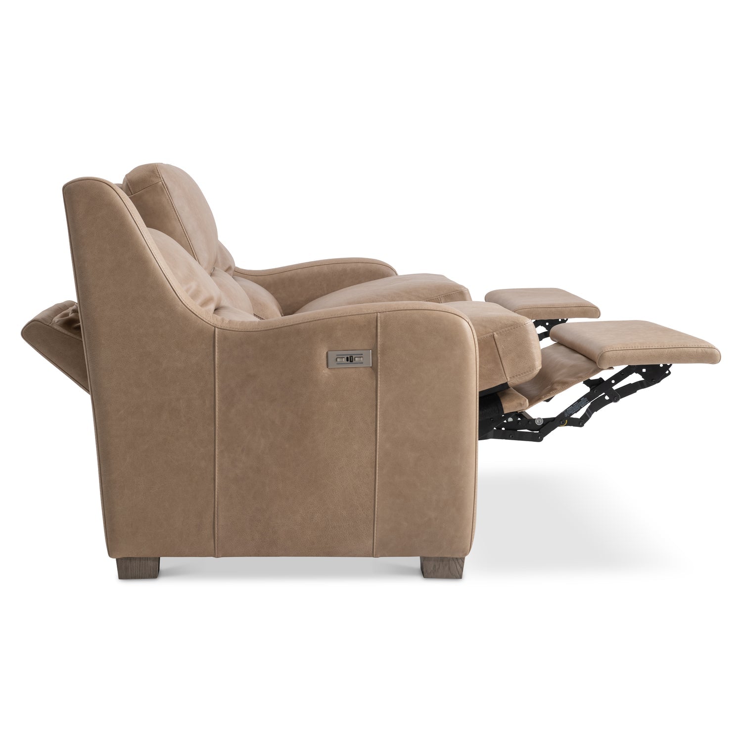 Bernhardt Living Ventura Leather Power Motion Sofa
