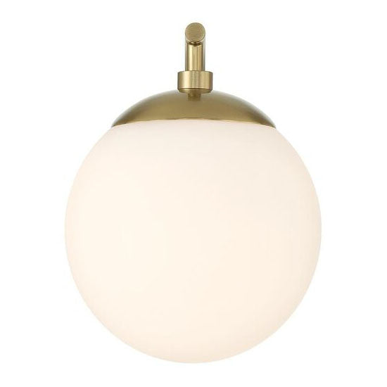 Crystorama Maverick 1 Light Vibrant Gold Bathroom Vanity Light