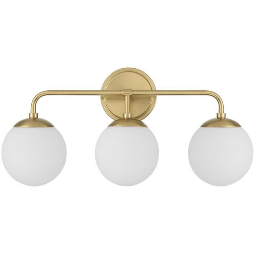Crystorama Maverick 3 Light Vibrant Gold Bathroom Vanity Light