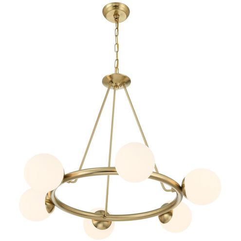 Crystorama Maverick 6 Light Vibrant Gold Chandelier