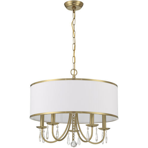 Crystorama Adalynn 5 Light Vibrant Gold Chandelier