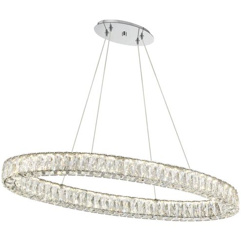 Crystorama Kinsley LED Linear Polished Chrome Chandelier