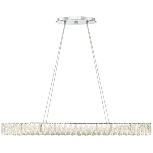 Crystorama Kinsley LED Linear Polished Chrome Chandelier