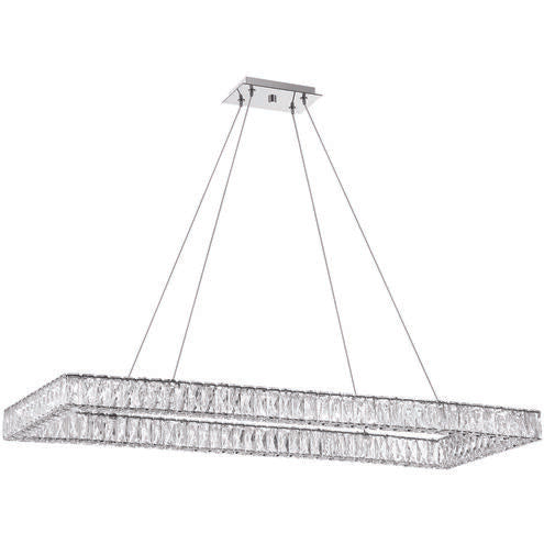Crystorama Kinsley Linear LED Polished Chrome Chandelier