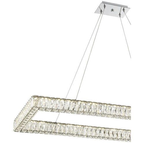 Crystorama Kinsley Linear LED Polished Chrome Chandelier