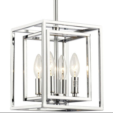 Crystorama Kai 4 Light Polished Chrome Pendant