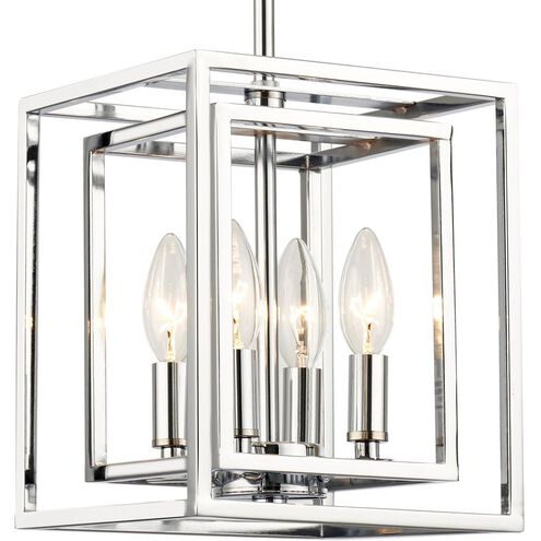 Crystorama Kai 4 Light Polished Chrome Pendant