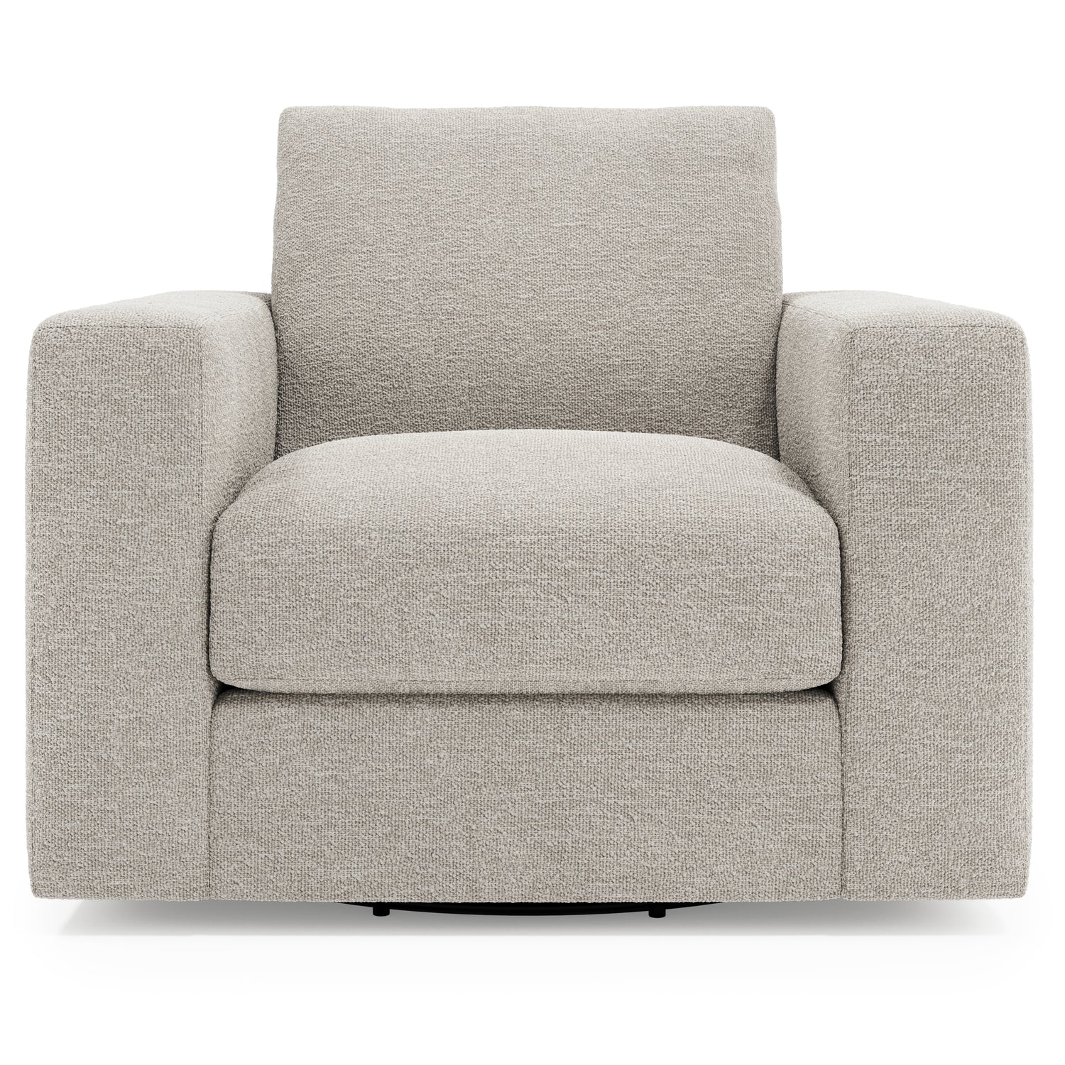 Bernhardt Living Drew Fabric Swivel Chair