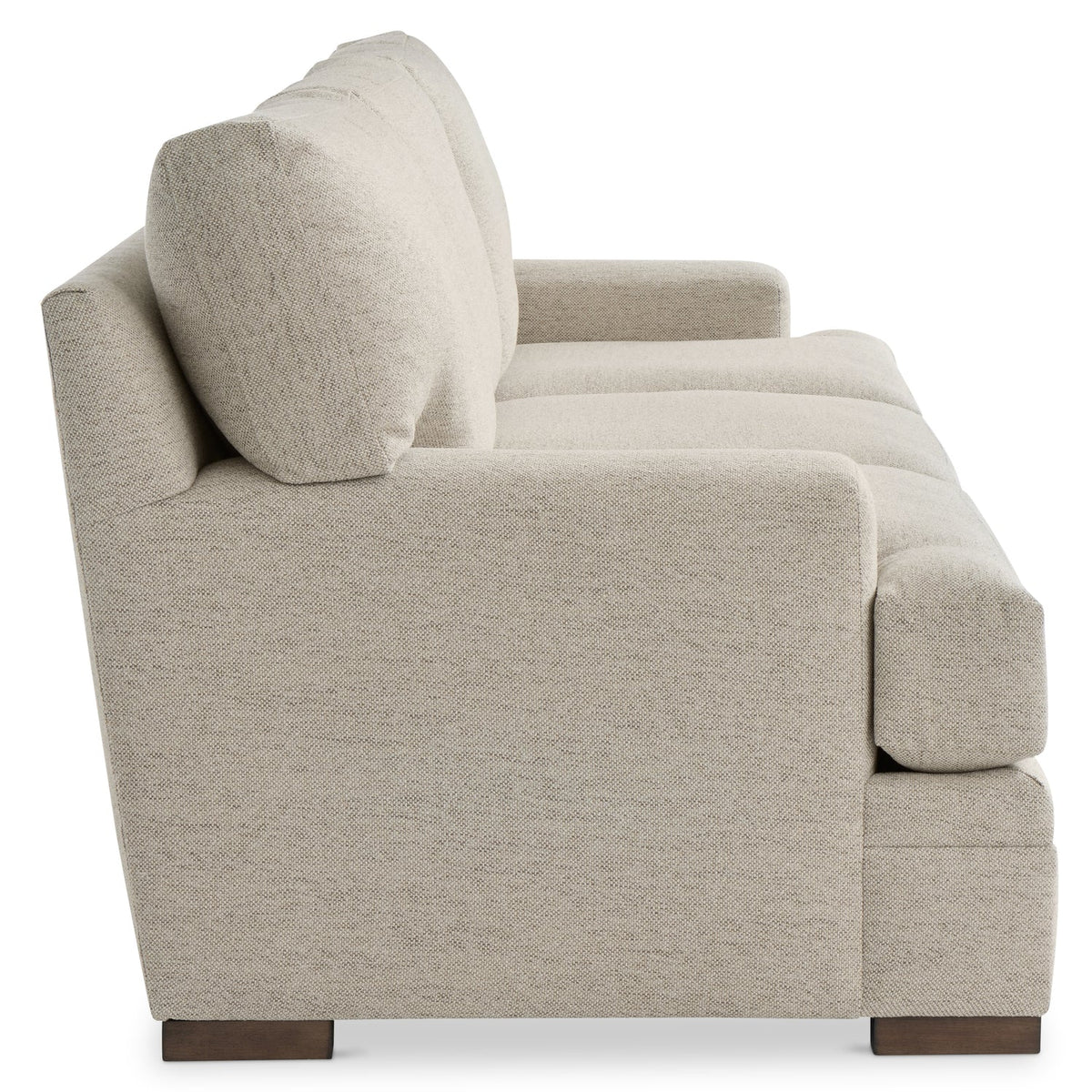 Bernhardt Living Fairfax Fabric Sofa in Beige, reverse angle