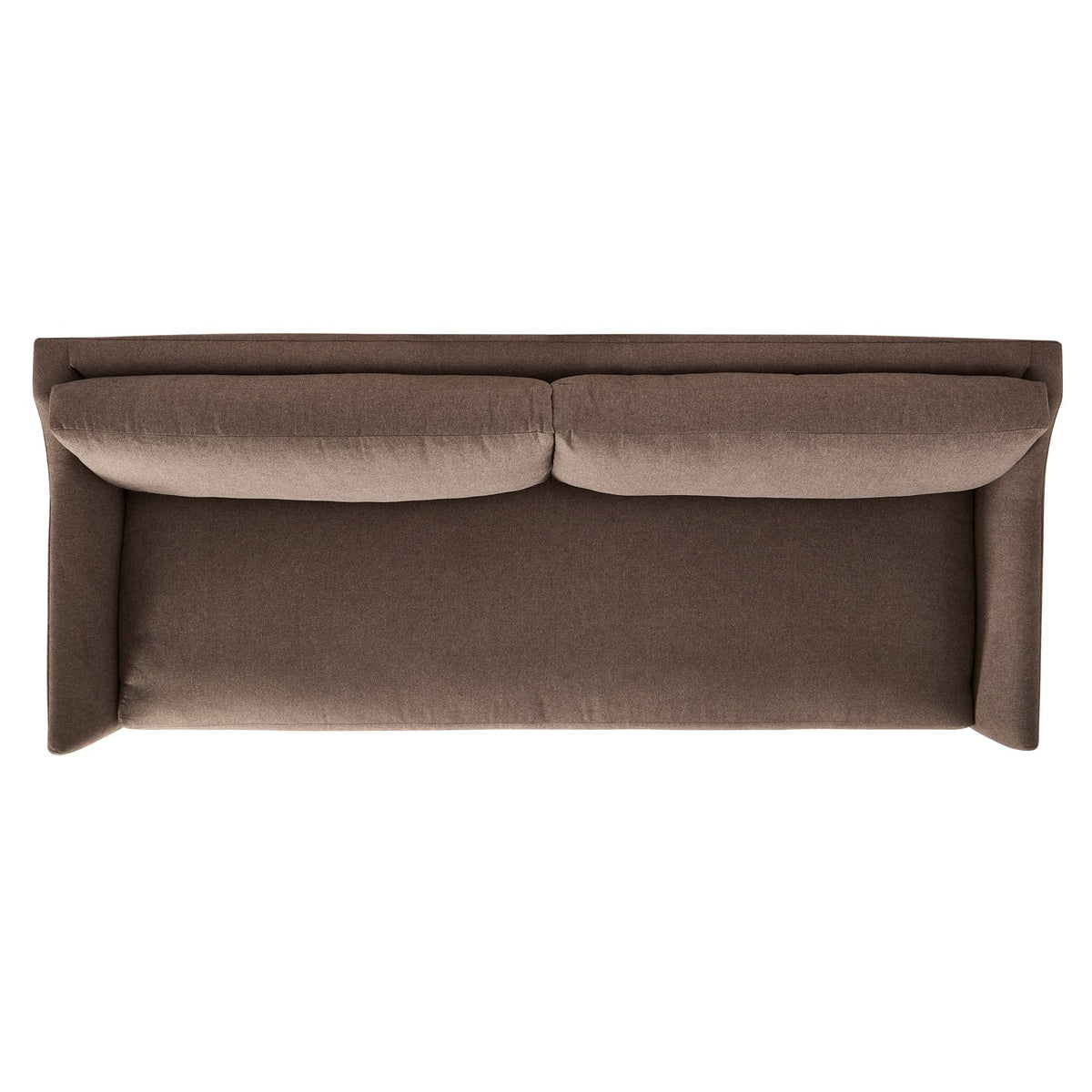 Bernhardt Living Langley Fabric Sofa in Brown, reverse angle