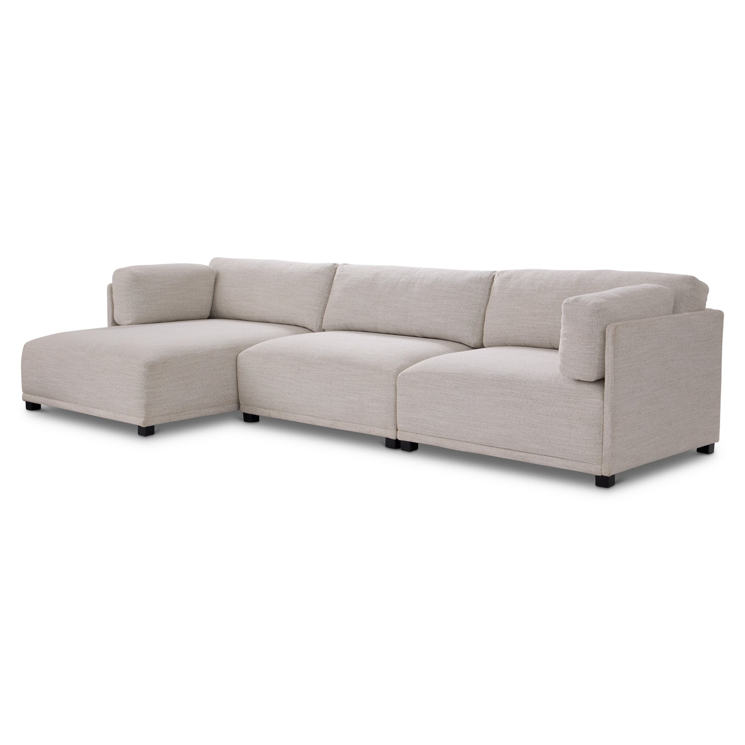 Bernhardt Parker 3 Piece Left Facing Fabric Sectional