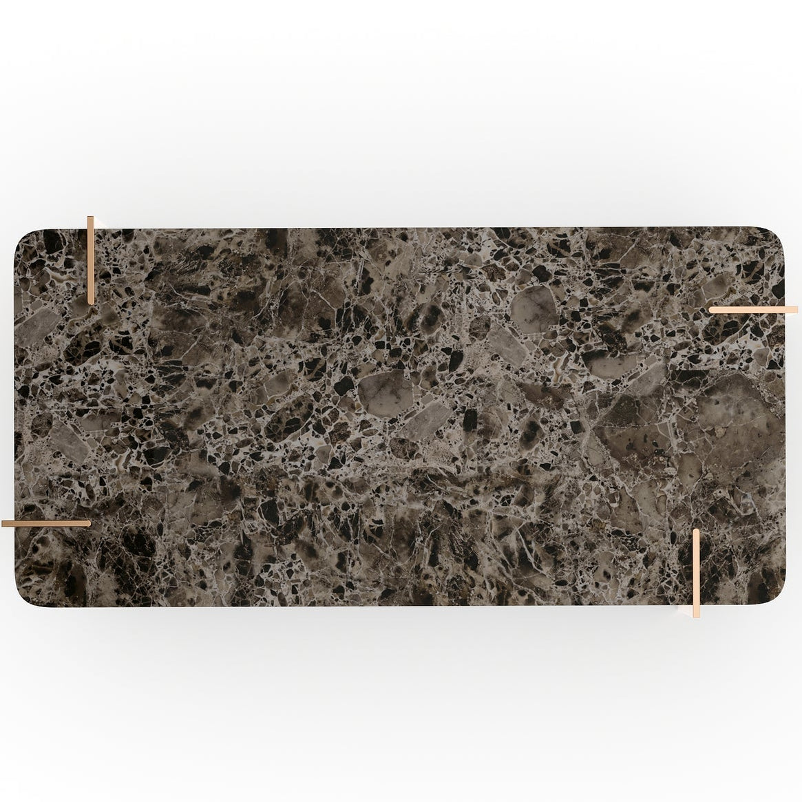 Caracole Altura Rectangle Stone Top Cocktail Table