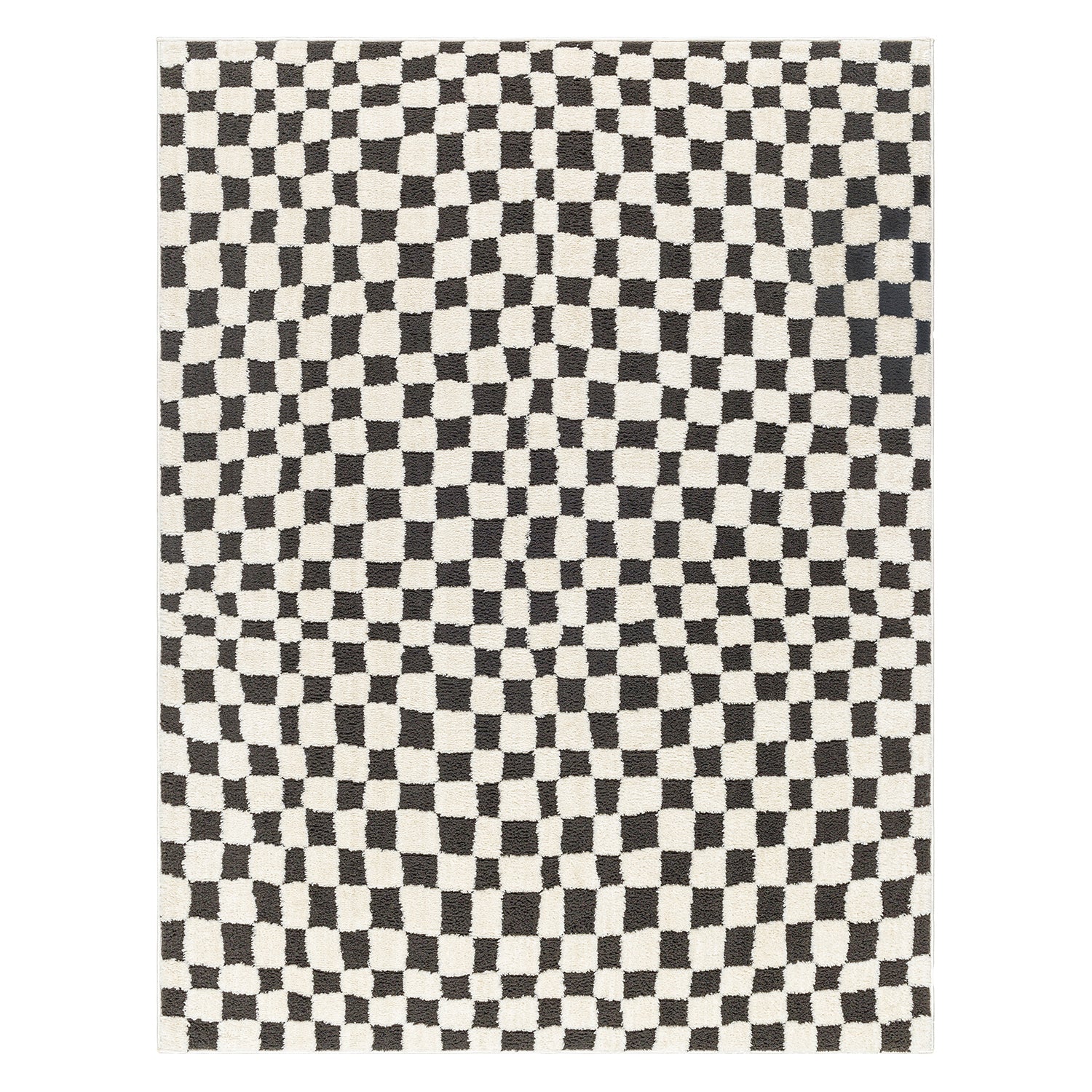 Livabliss Freud Checker Machine Woven Rug
