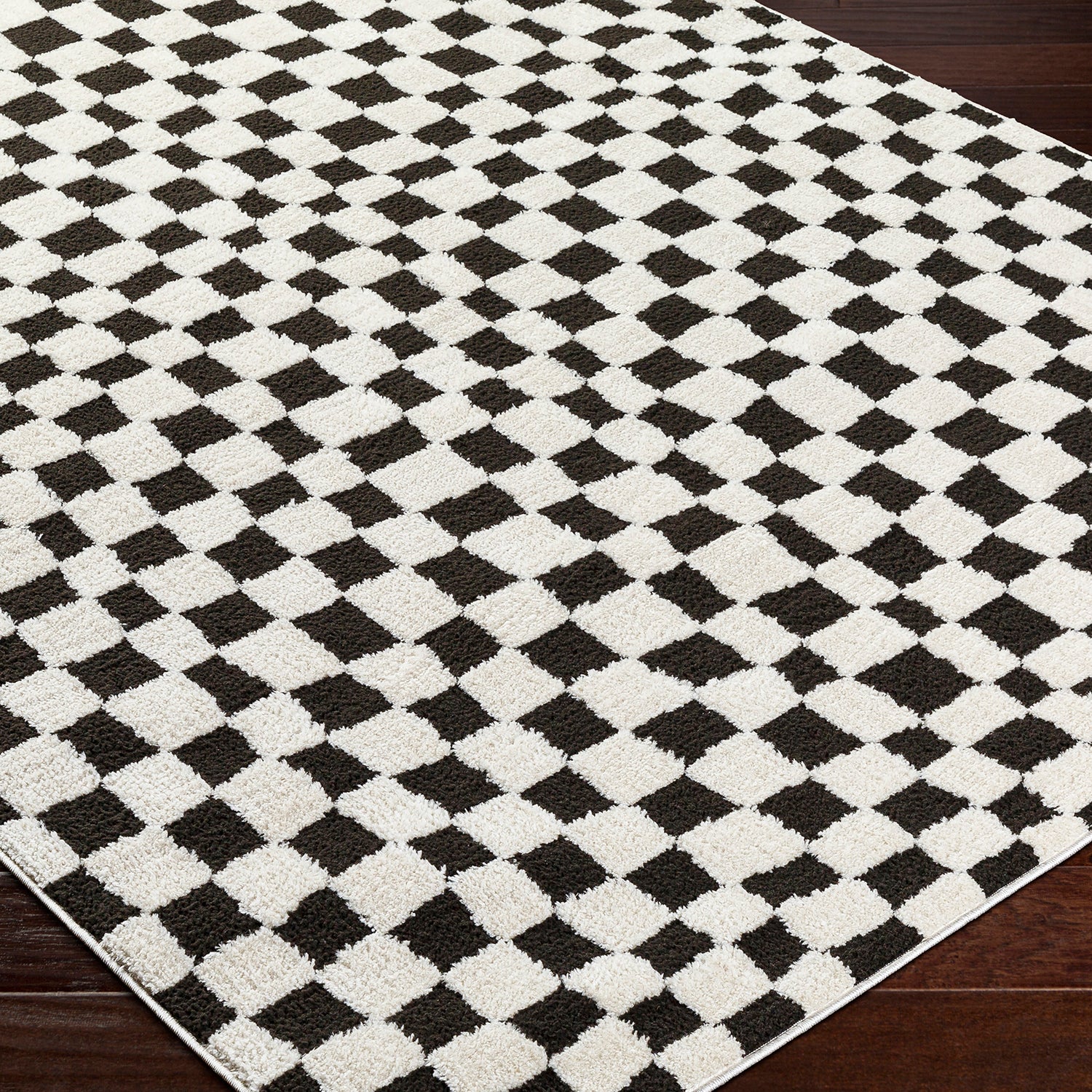 Livabliss Freud Checker Machine Woven Rug