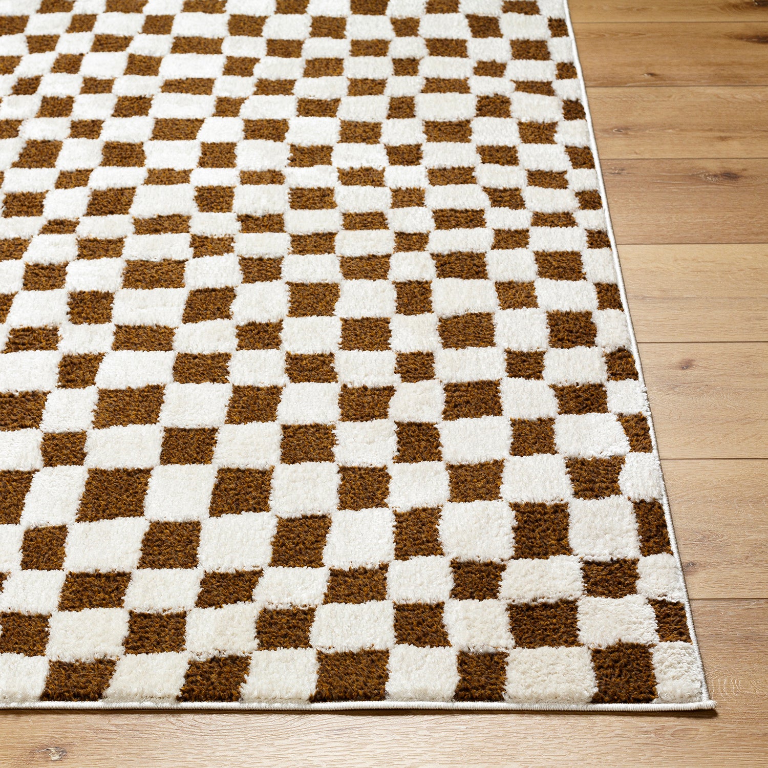 Livabliss Freud Checker Machine Woven Rug