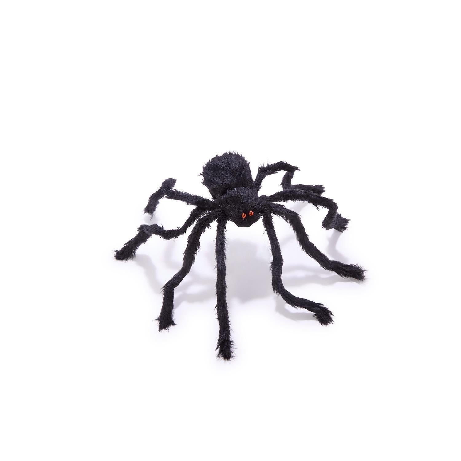 Furry Tarantula Large Decorative Spider with Bendable Legs Set of 4