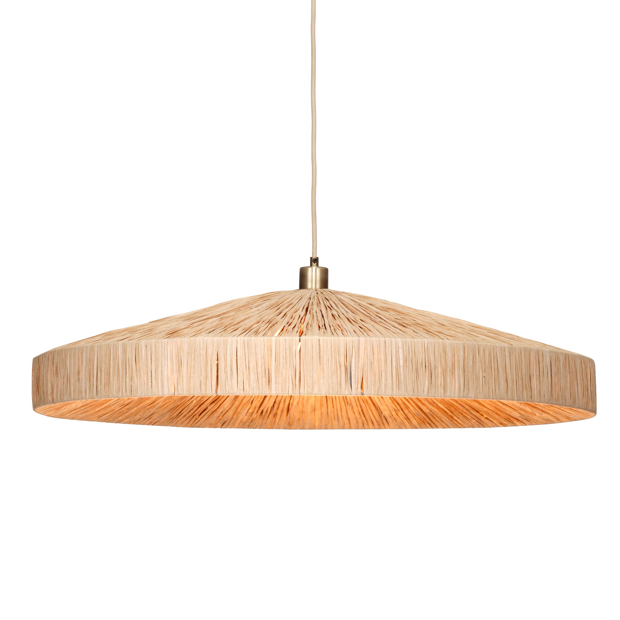 Jamie Young Parasol Natural 1-Light Large Pendant