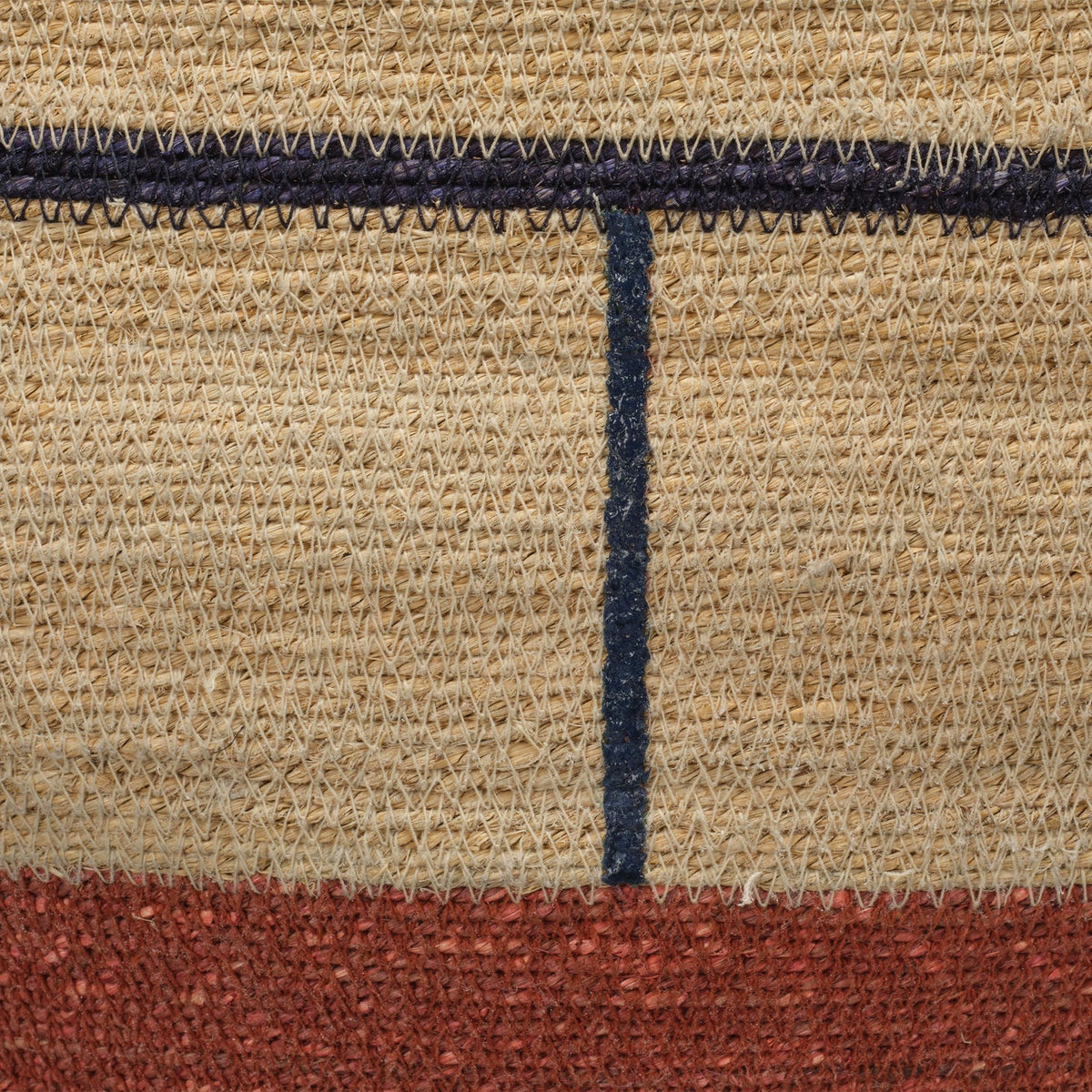 Jamie Young Firefly Natural Seagrass Basket styled in a room setting