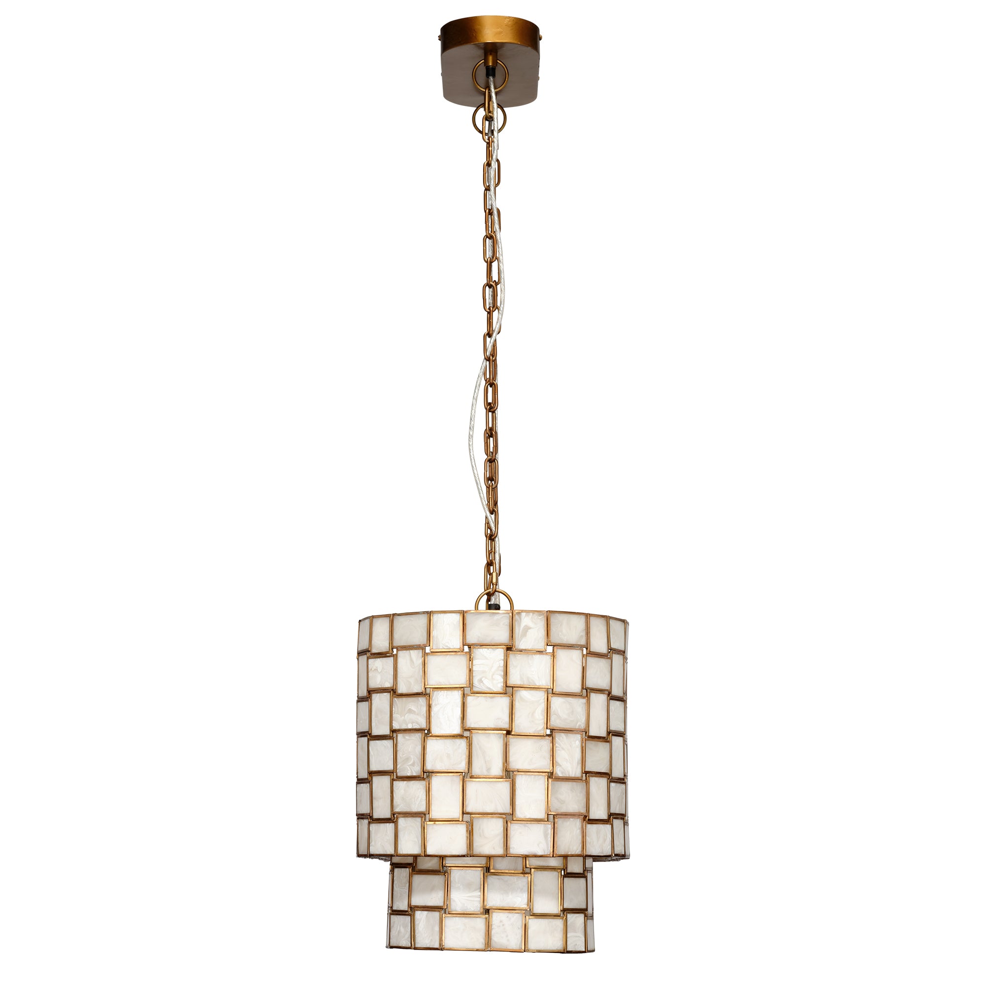 Jamie Young Premiere Faux Alabaster 7-Light Chandelier