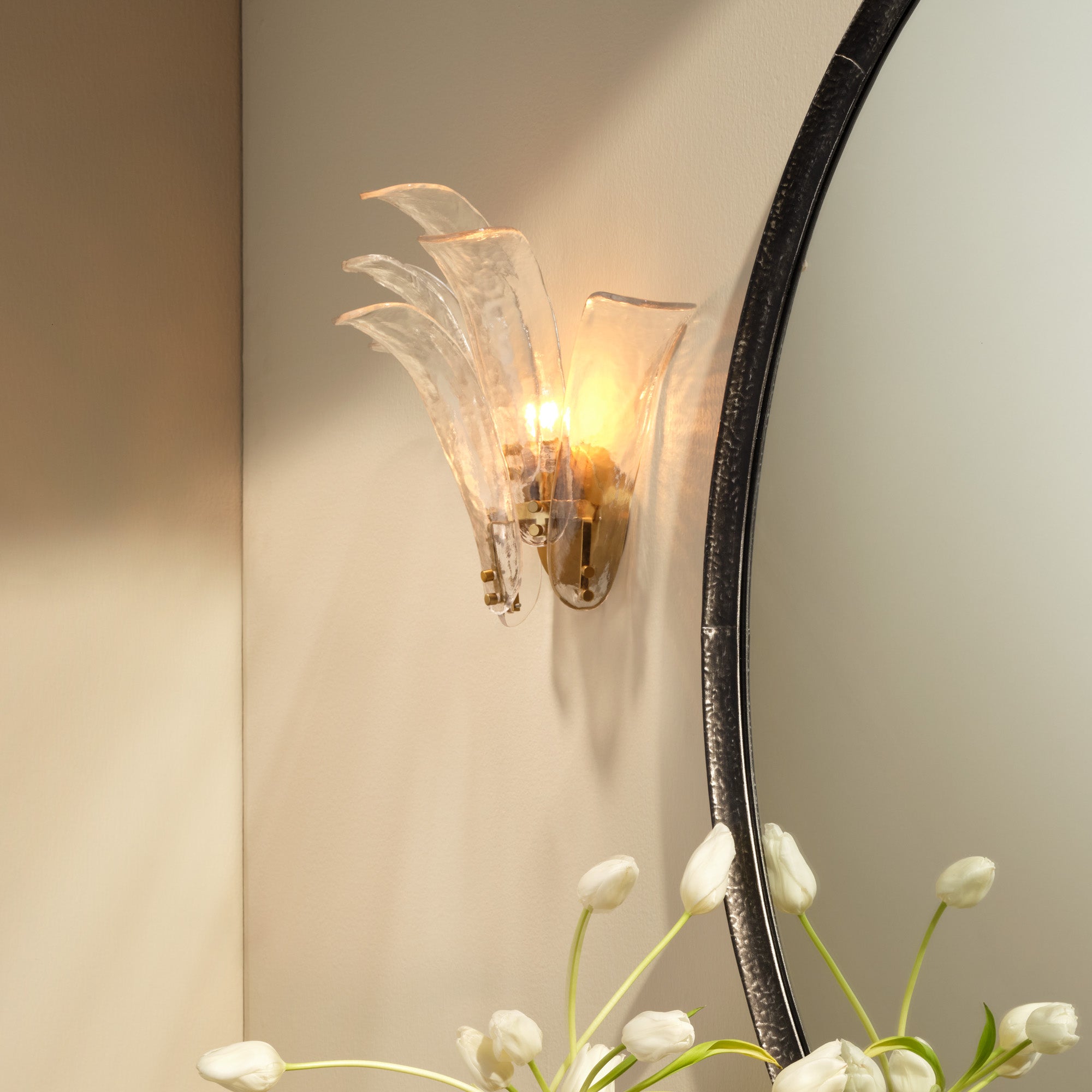 Jamie Young Cala Clear 1-Light Wall Sconce