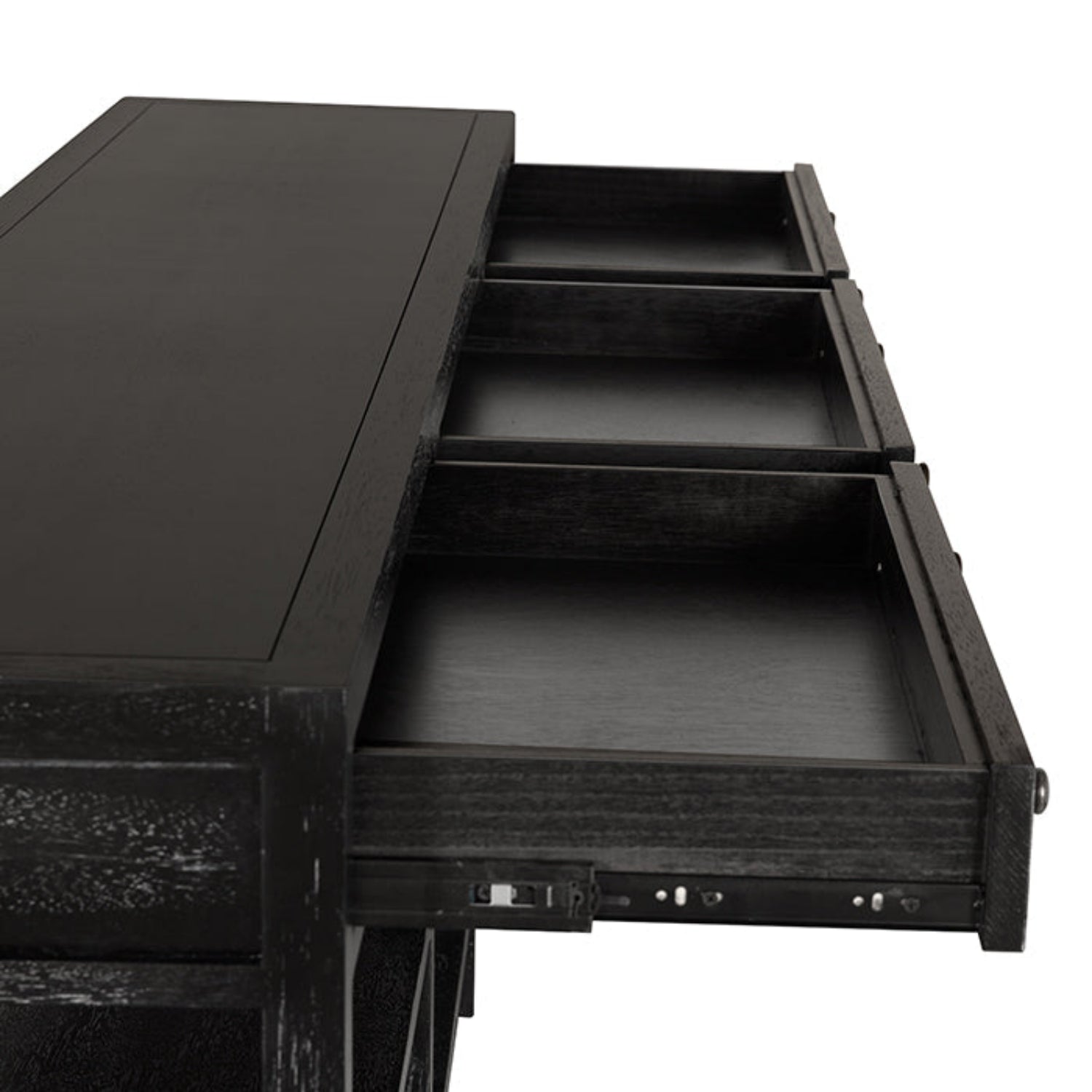 Noir Grace Console measuring 84 in. wide