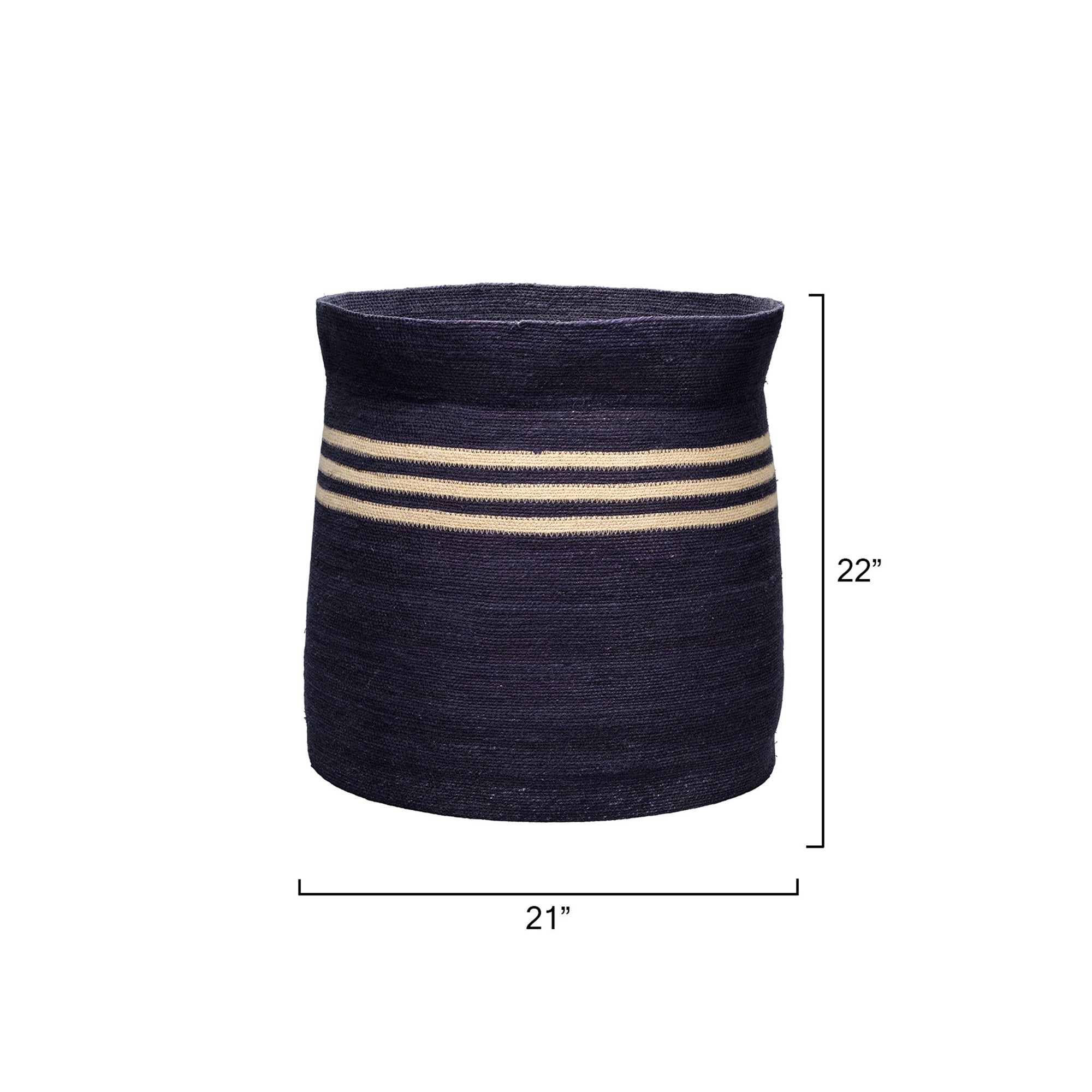 Jamie Young Camden Navy Seagrass Basket