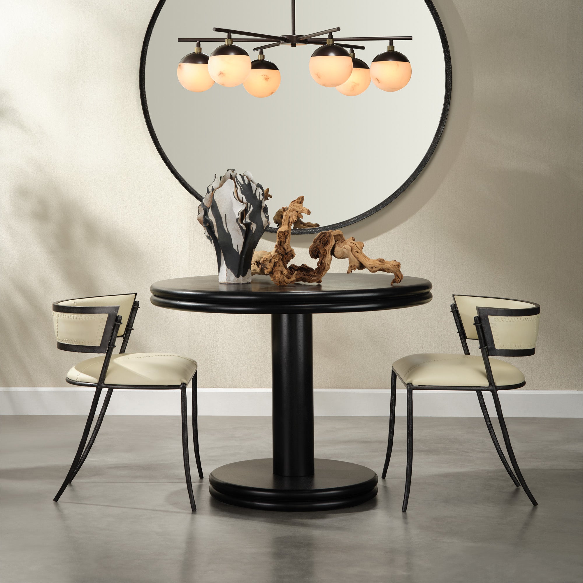 Jamie Young Bourbon Black Mango Wood Bistro Table