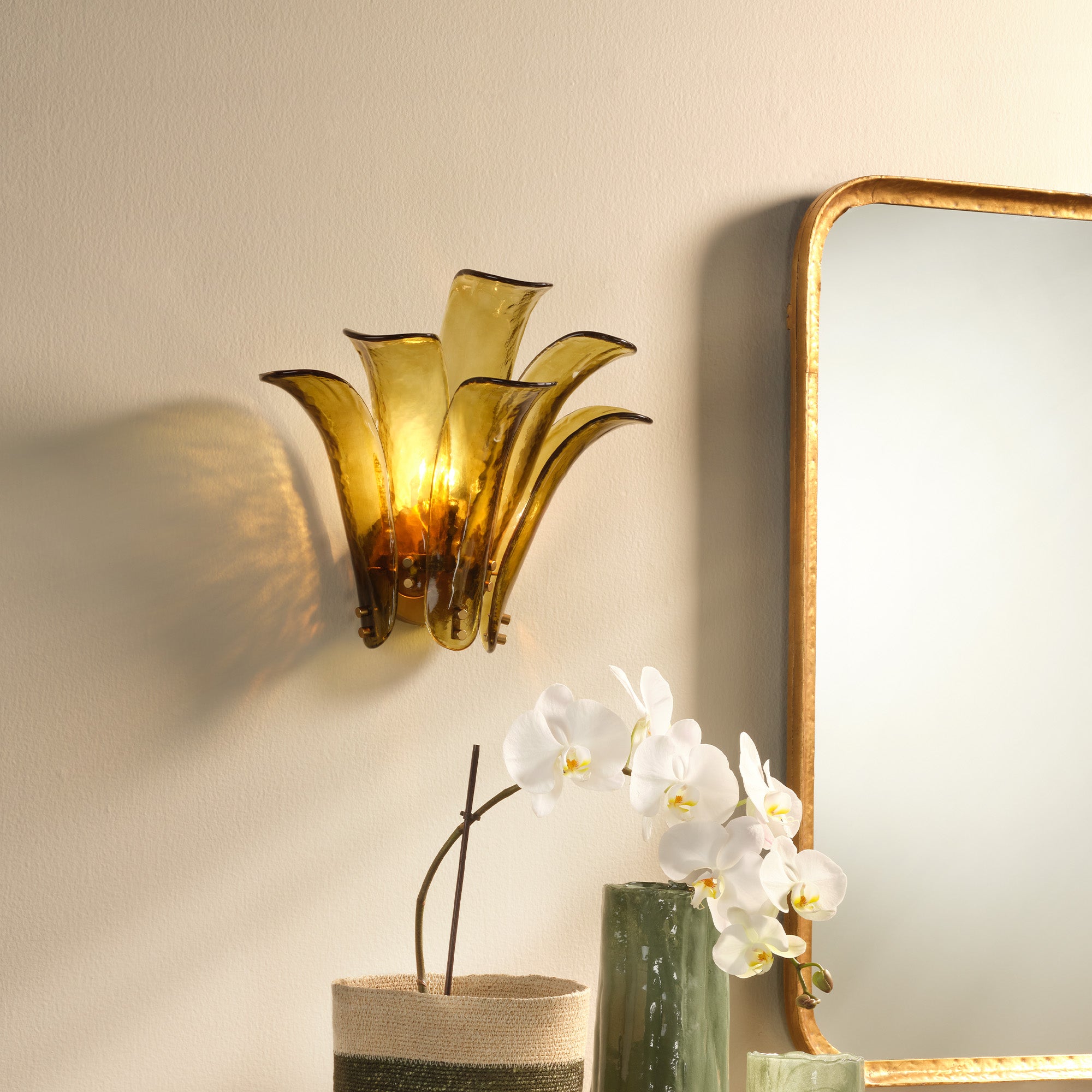 Jamie Young Cala Green 1-Light Wall Sconce