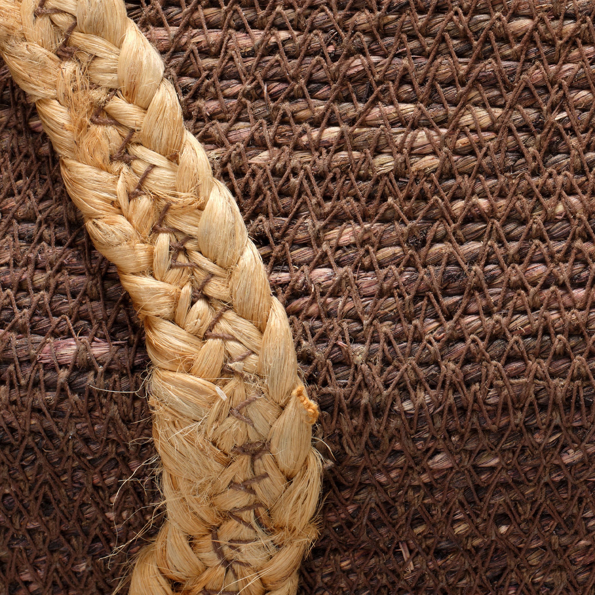 Jamie Young Python Brown Seagrass Basket