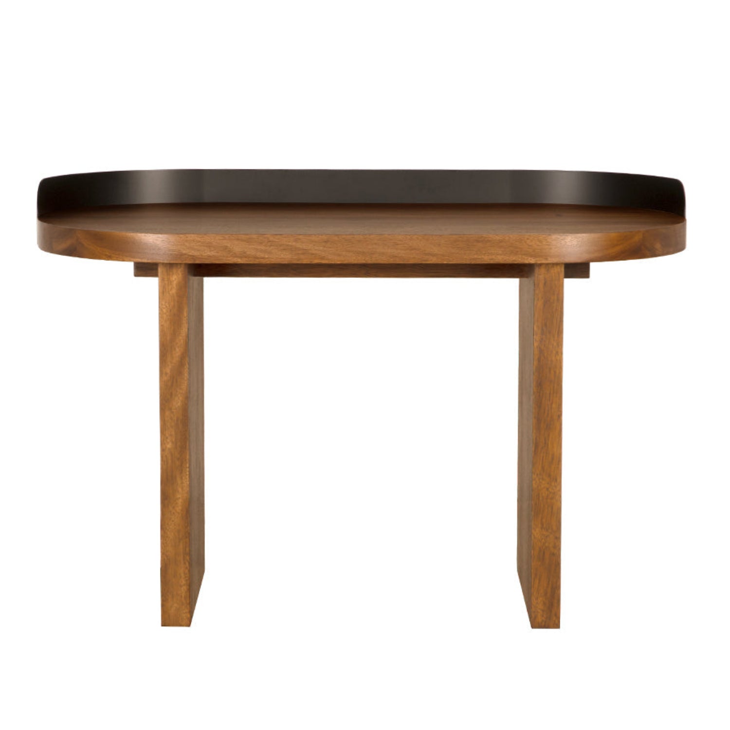 Noir Euler Desk in Dark Walnut and Matte Black finish