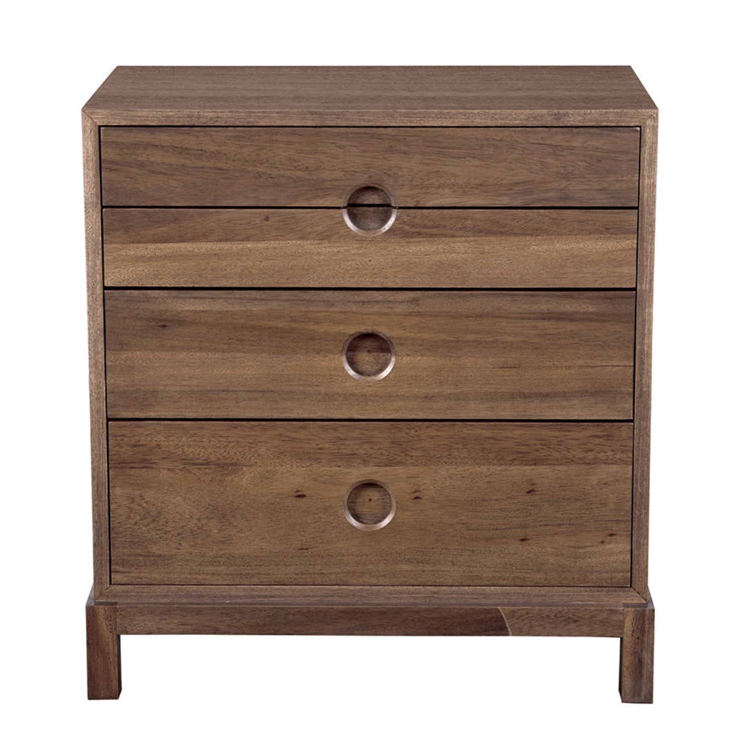 Eros Side Table in dark walnut walnut and veneer