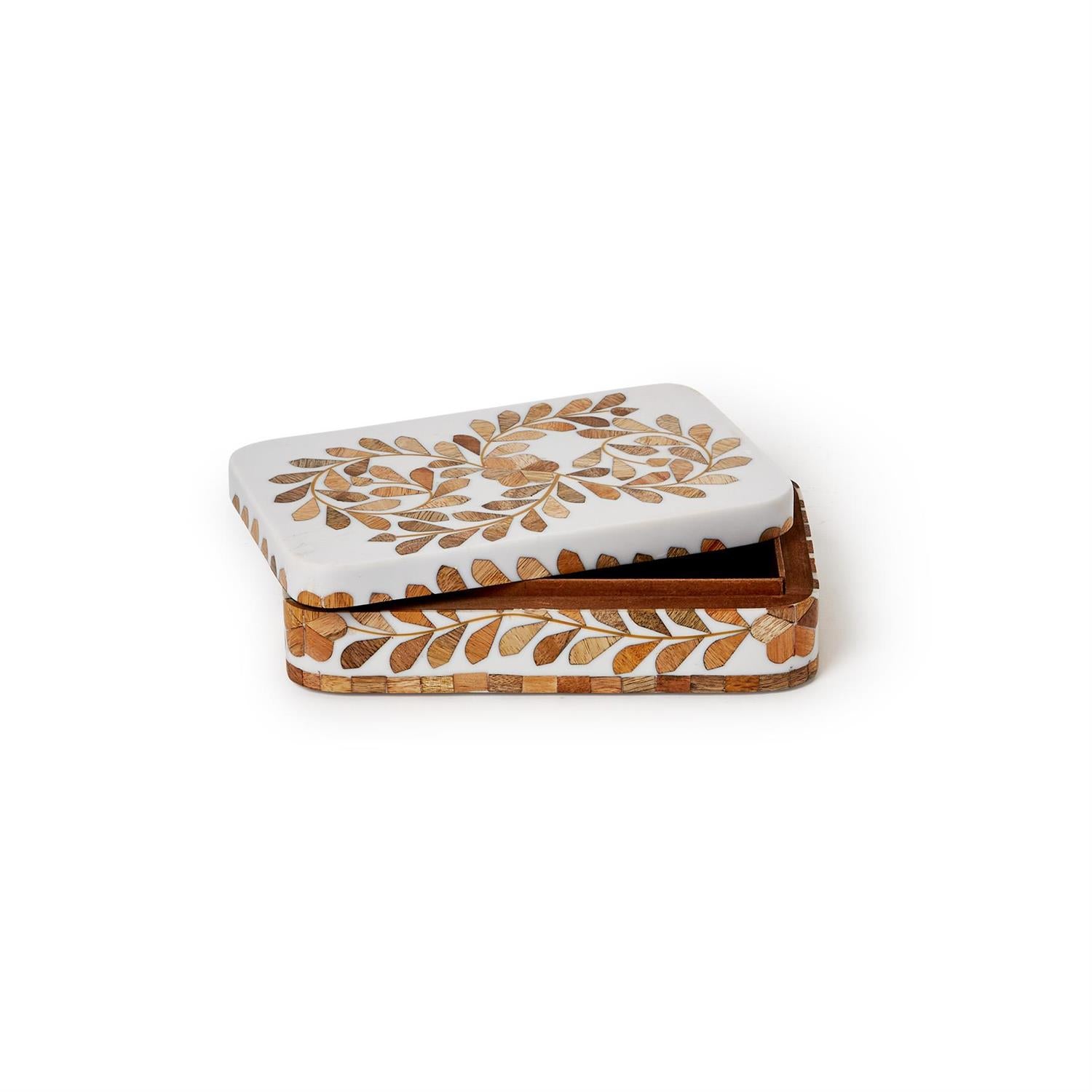 Natural Covered Box Set of 2