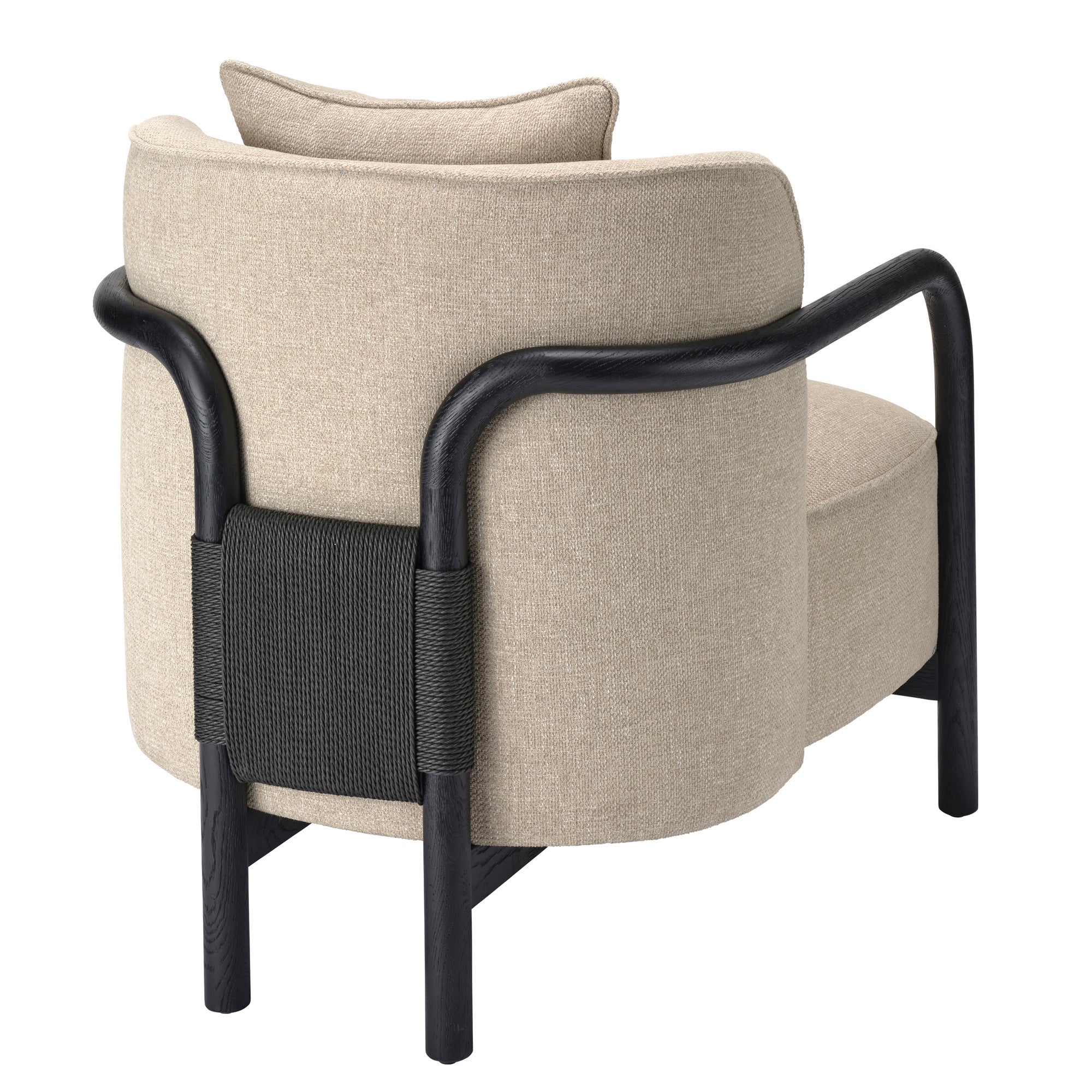 Jamie Young Tether Ebony Oak Lounge Chair
