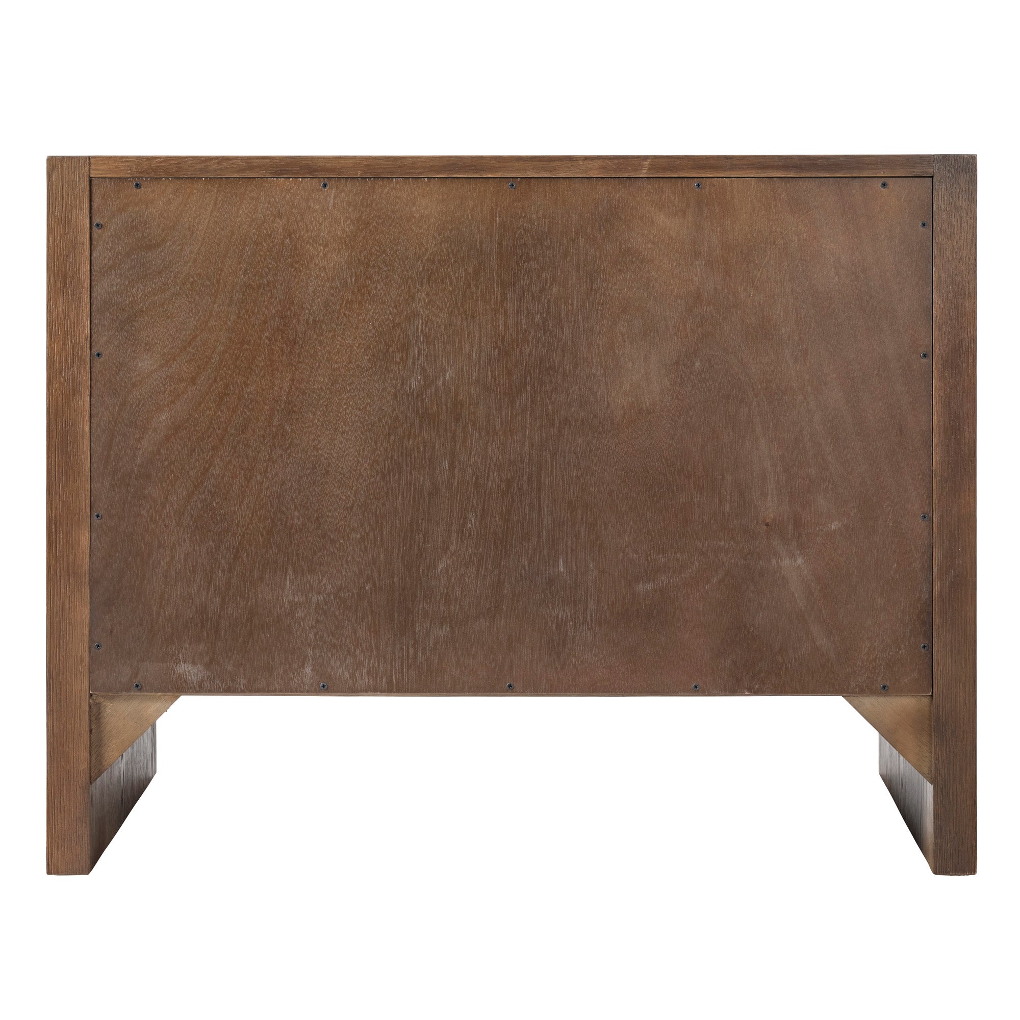 Jamie Young Finley Brown Sugar Oak Large Fluted Nightstand