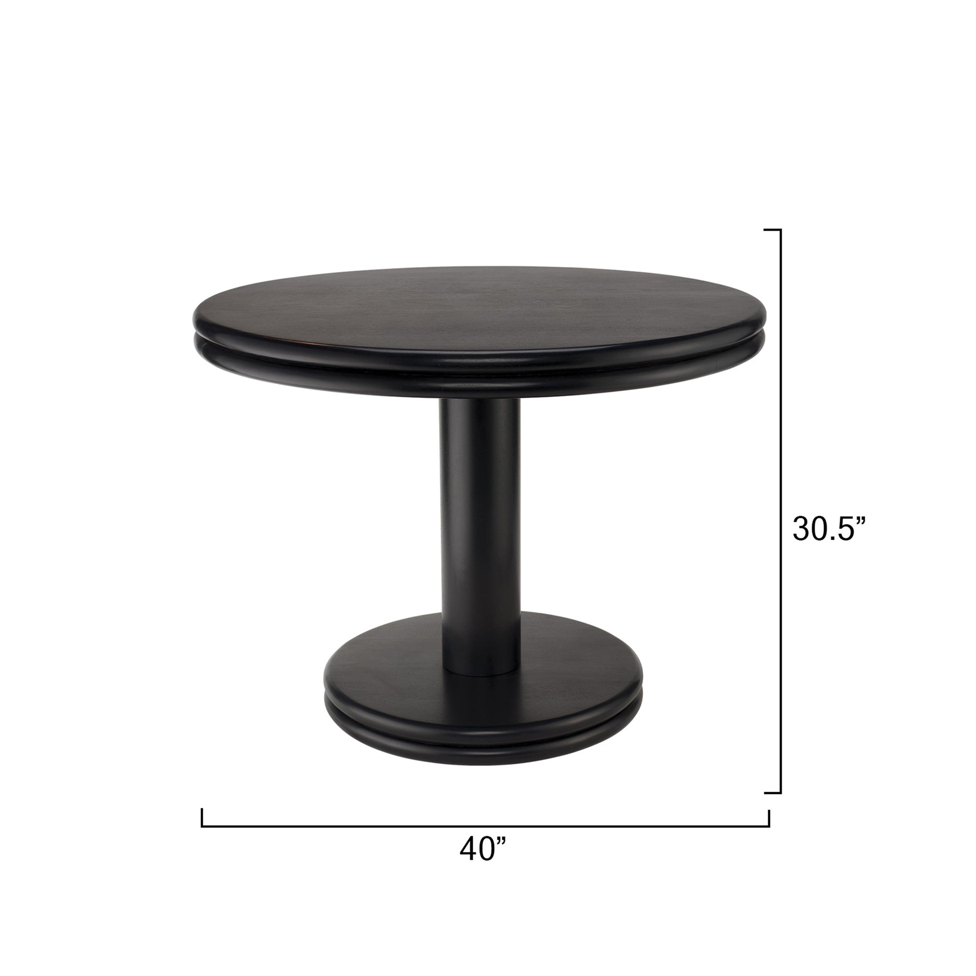 Jamie Young Bourbon Black Mango Wood Bistro Table