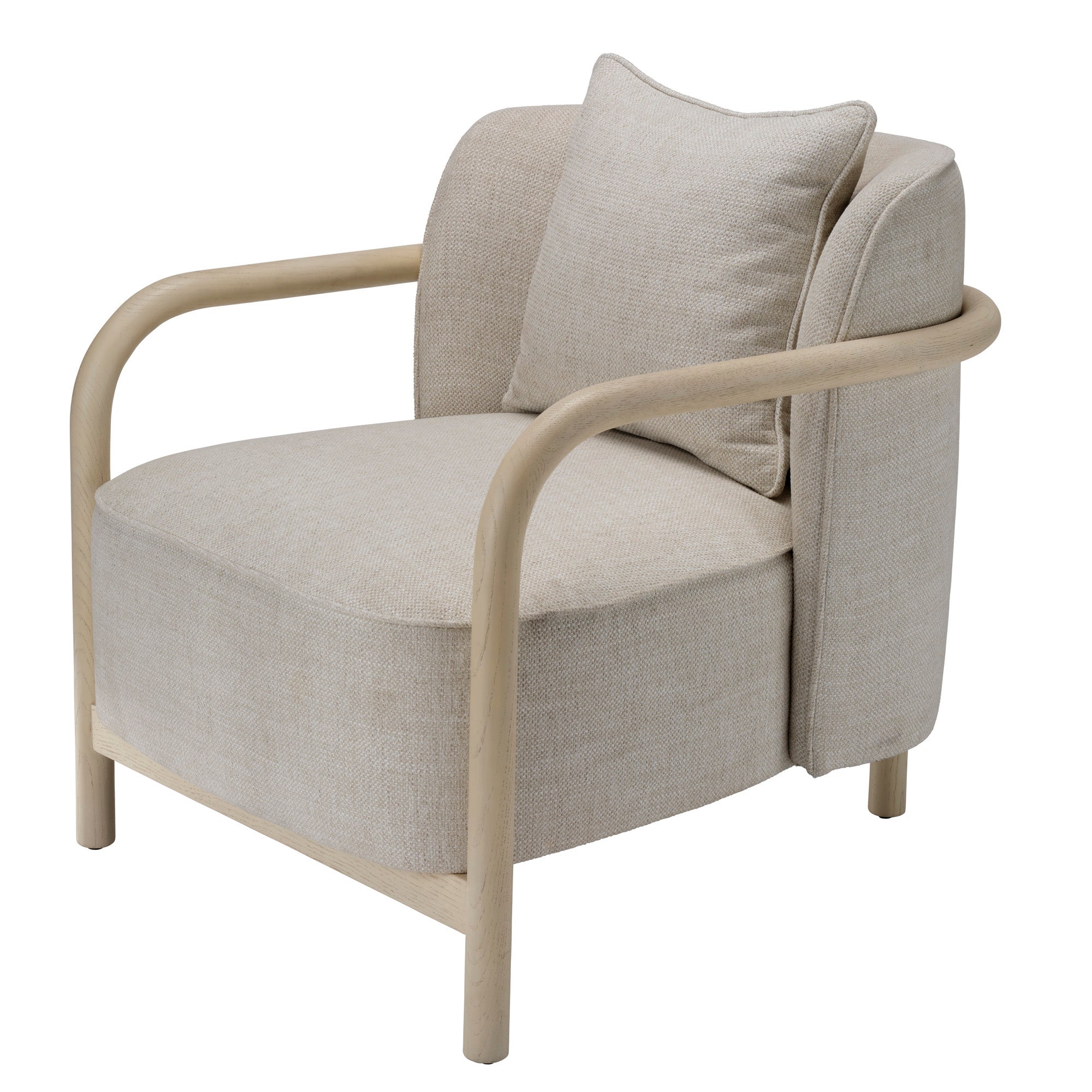 Jamie Young Tether Pale Oak Lounge Chair