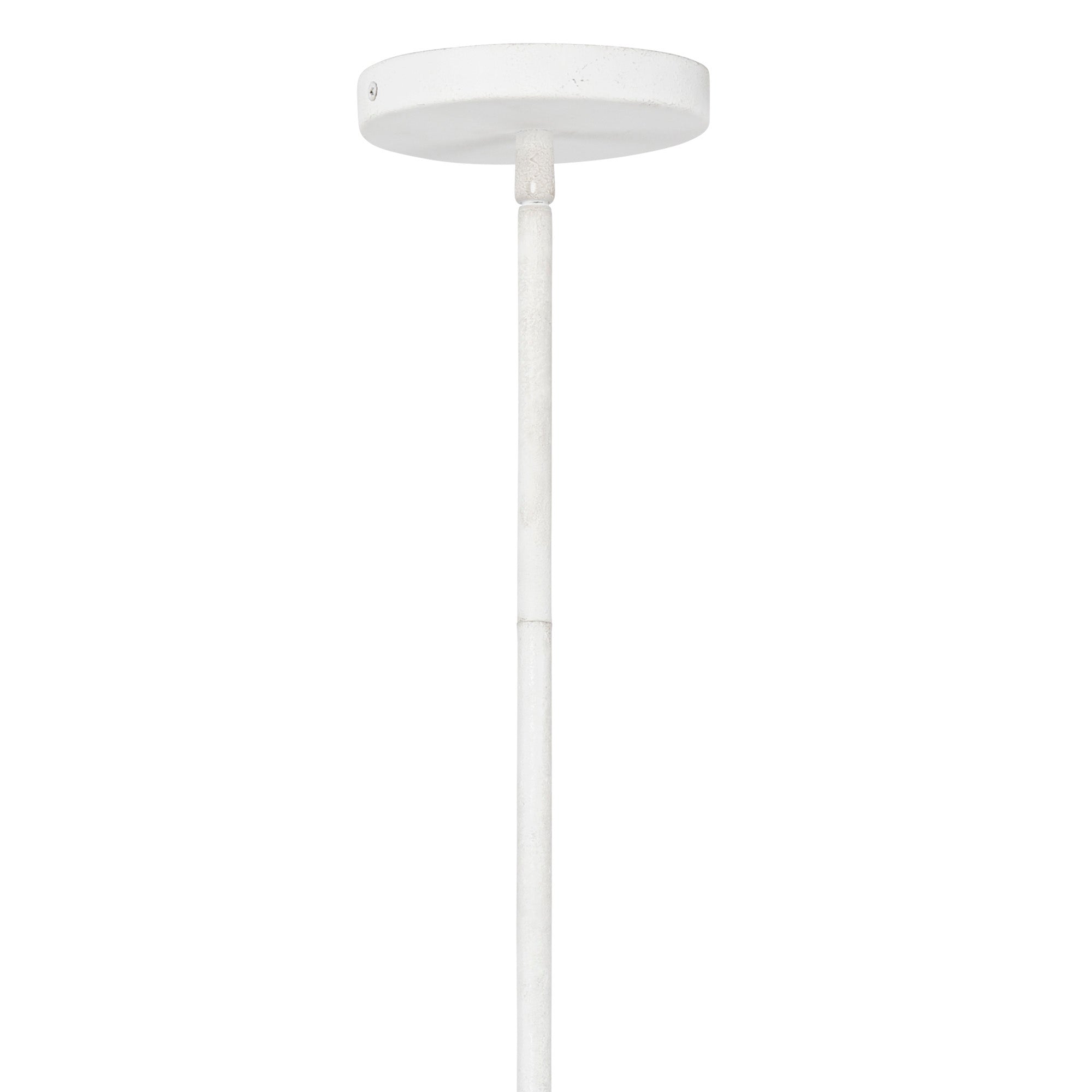 Jamie Young Dogwood Textured White Plaster 6-Light Chandelier