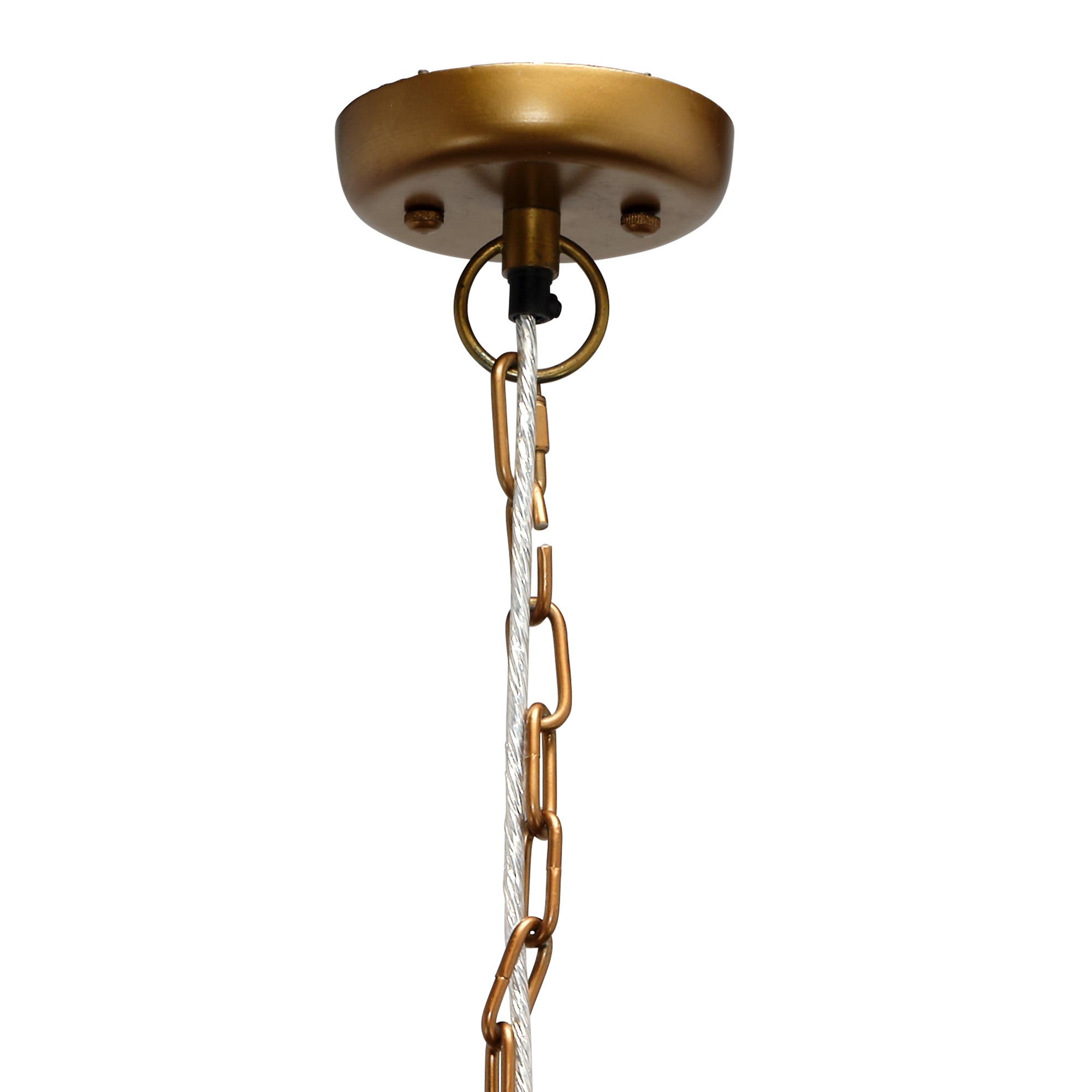 Jamie Young Cinema Faux Alabaster 3-Light Chandelier